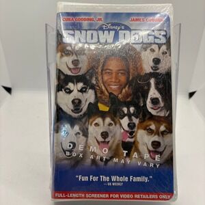 Disney's‎ Snow Dogs VHS Demo Tape Full Length Screener Cuba Gooding Jr. Sealed